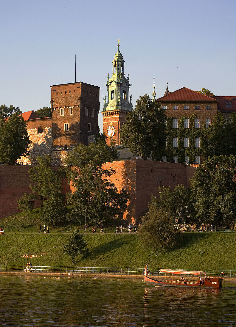 Poland,  Krakow,  Wawel Hill,  Vistula river