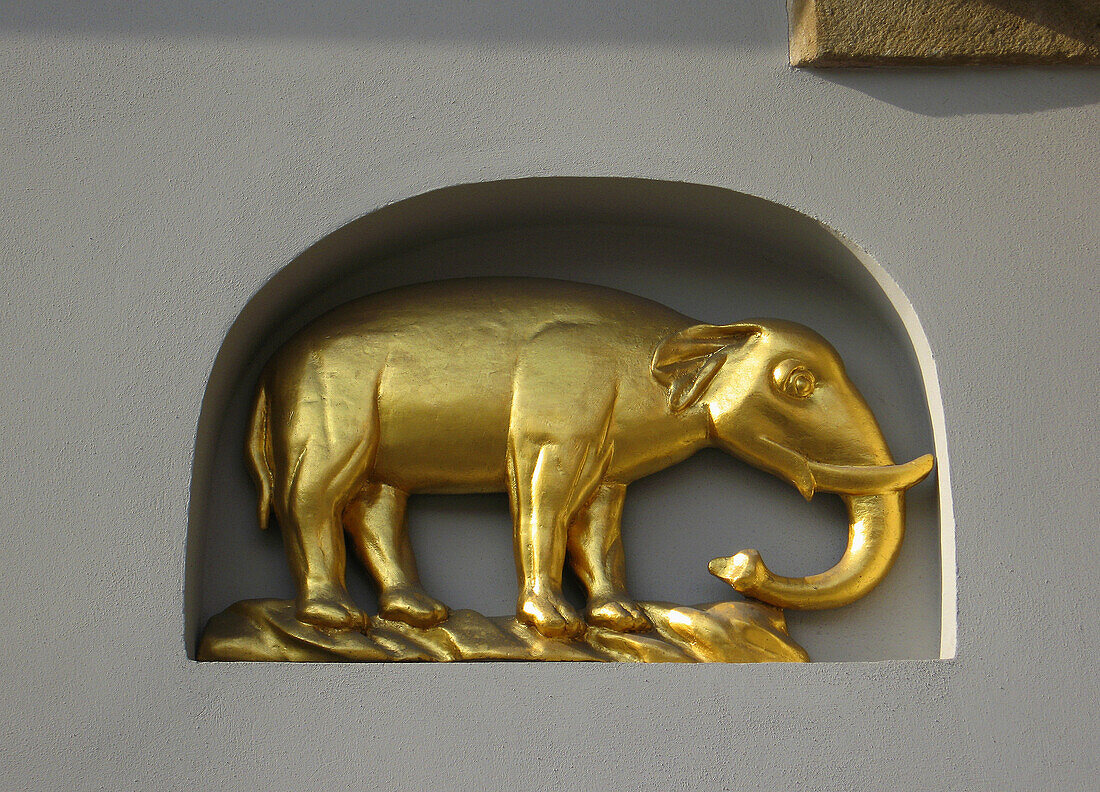 Poland,  Krakow,  house sign,  elephant