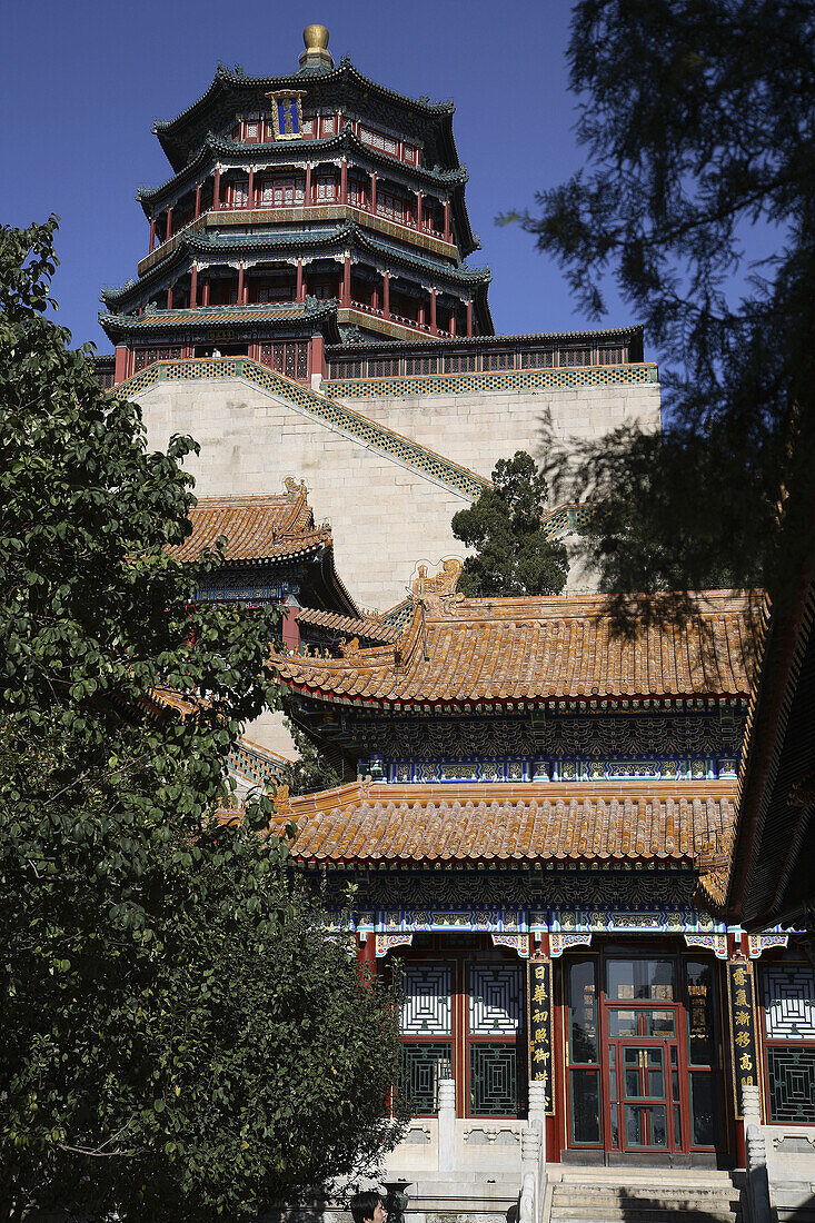 China,  Beijing,  Summer Palace,  Temple of Buddhist Virtue