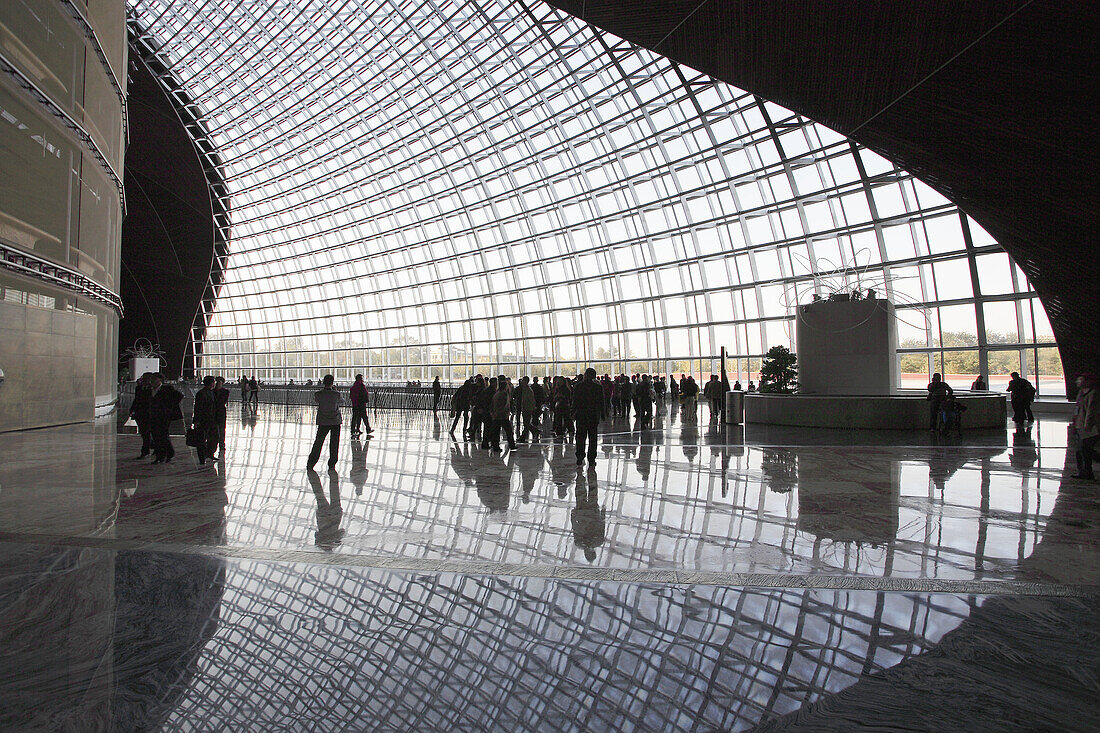 China,  Beijing,  National Grand Theatre,  interior,  Paul Andreu architect