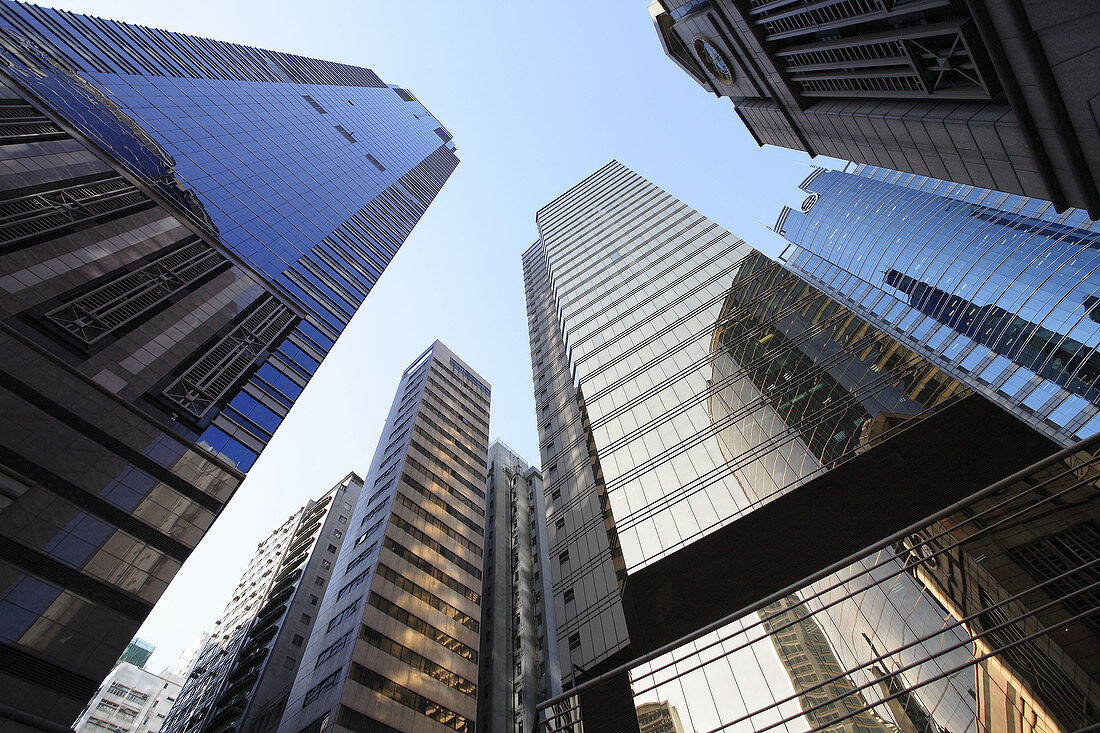 China,  Hong Kong,  Central District skyscrapers