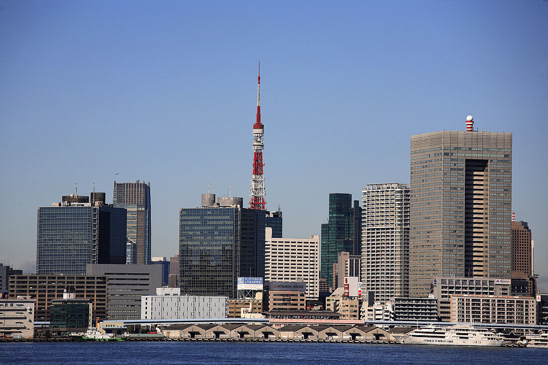 Japan,  Tokyo,  harbour skyline