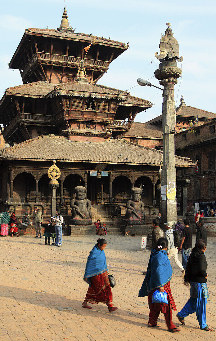 Nepal,  Kathmandu Valley,  Bhaktapur,  Tachapal Tol,  Dattatreya Temple