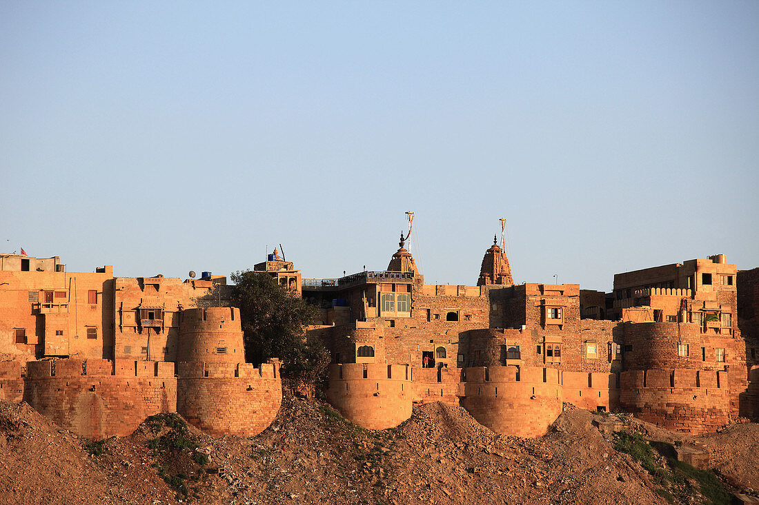India,  Rajasthan,  Jaisalmer,  Fort,  general view