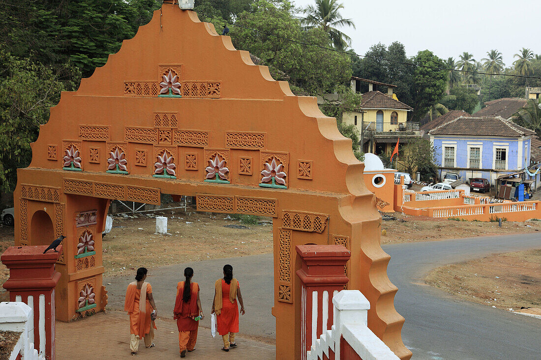 India,  Goa,  Panaji,  Panjim,  gate of Maruti Temple