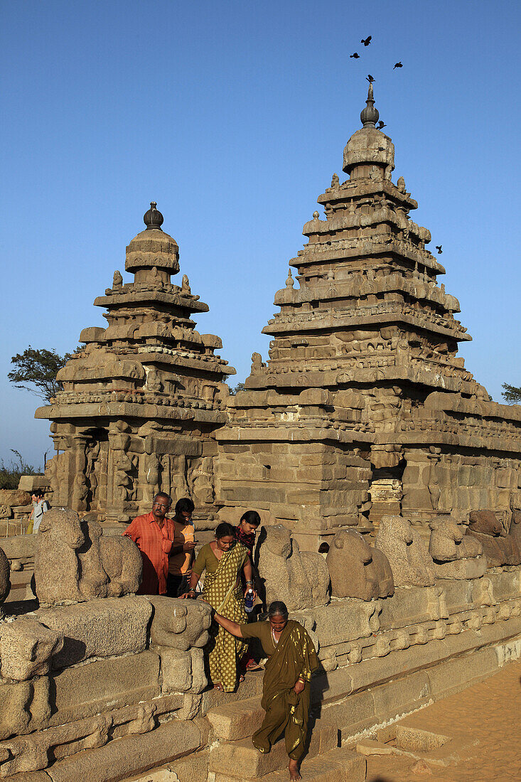 India,  Tamil Nadu,  Mamallapuram,  Mahabalipuram,  Shore Temple