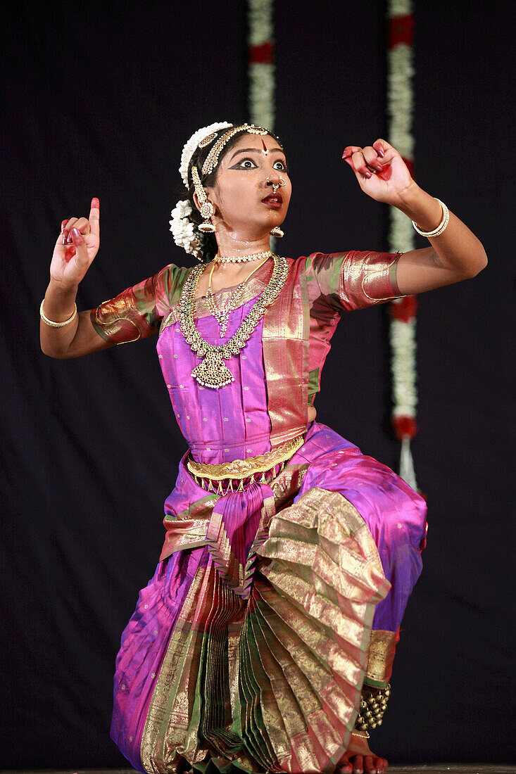 India,  Tamil Nadu,  Chennai,  Madras,  bharata natyam dancer