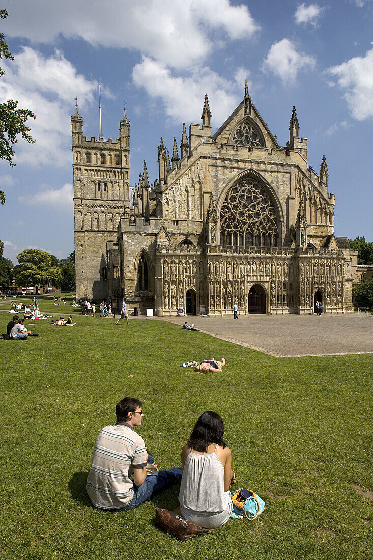 Exeter, Cathedral, Devon, UK