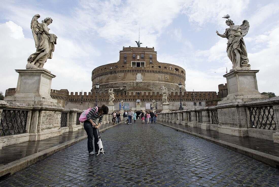 Bridge and Castel Sant´Angelo,  Rome,  Italy