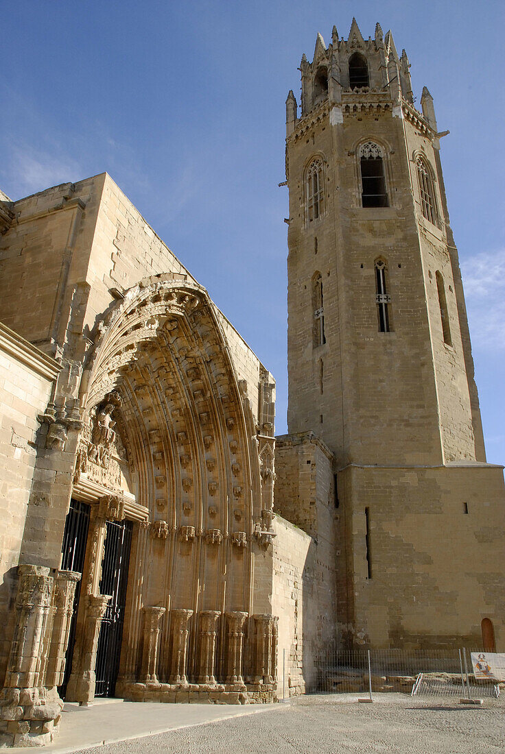 Seu Vella (old cathedral),  Lleida. Catalonia,  Spain