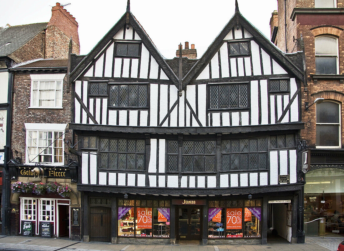 Casa típica de York,  Reino Unido,  Typical house of York,  UK