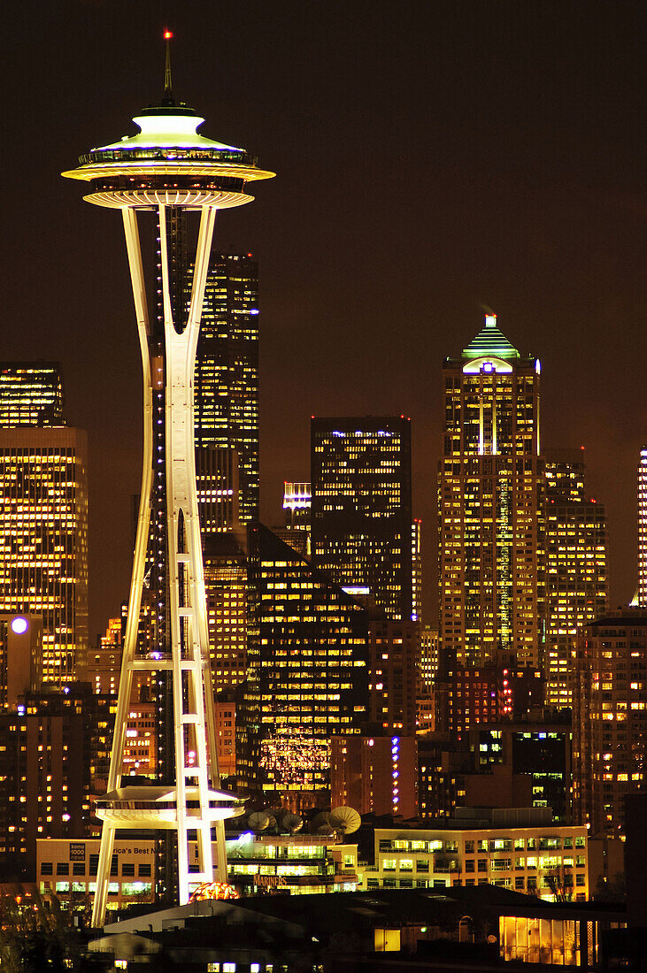 Seattle’s skyline at night Washington,  United States