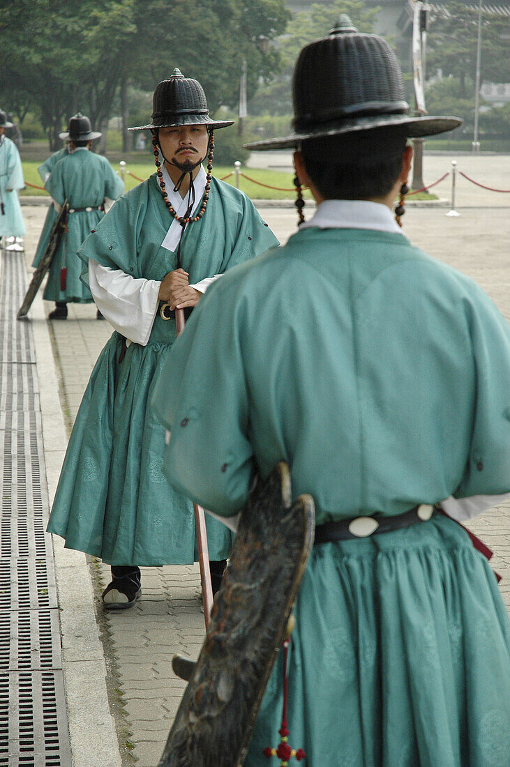 Gyeongbokgung Palace Guard Seoul,  South Korea