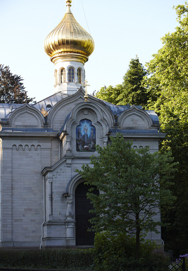 Russian church, Baden-Baden, Baden-Wuerttemberg, Germany