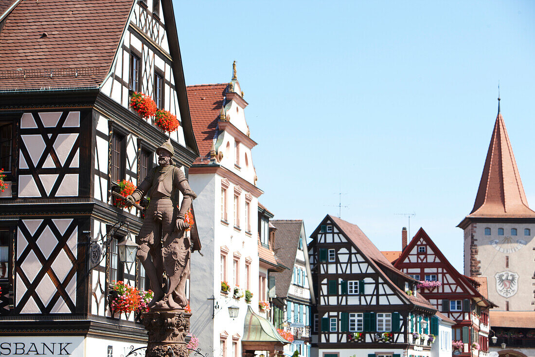 Half-timbered houses, Gengenbach, Black Forest, Baden-Wuerttemberg, Germany