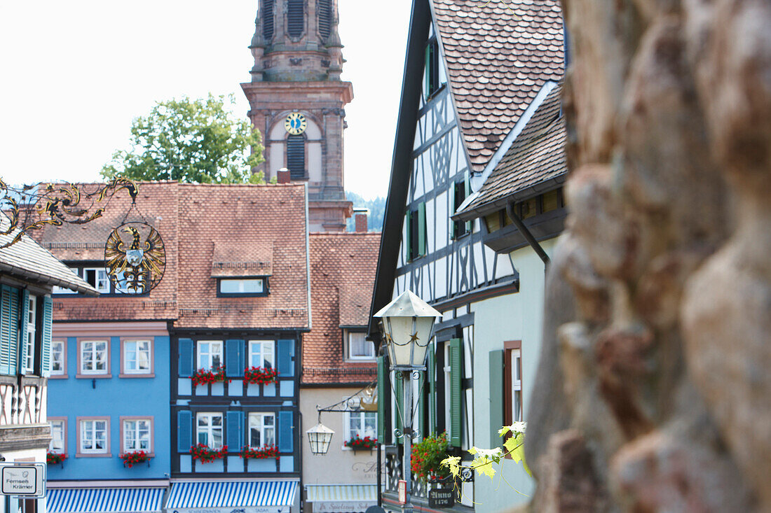 Half-timbered houses, Gengenbach, Black Forest, Baden-Wuerttemberg, Germany