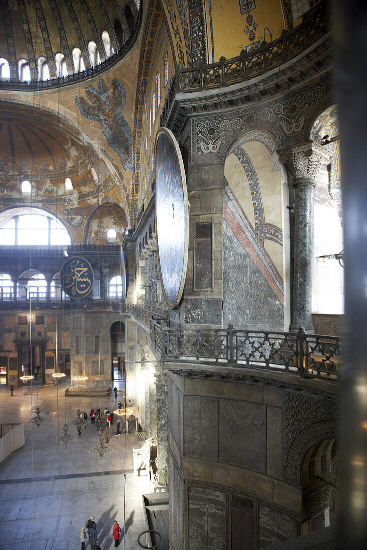 Innenansicht der Hagia Sofia, Istanbul, Türkei