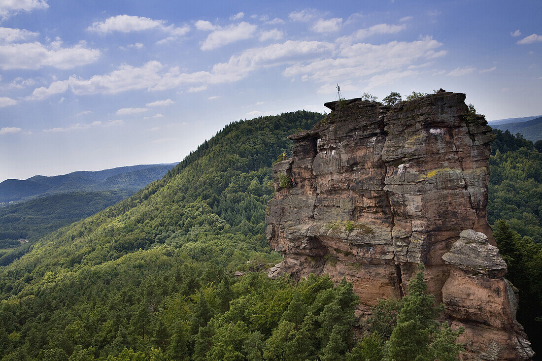 Asselstein, Annweiler am Trifels, Pfälzerwald, Rheinland-Pfalz, Deutschland