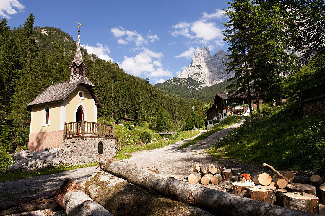 Chapel at Hinterbaerenbad, Anton Karg Hut, Kaisertal, Ebbs, Tyrol, Austria