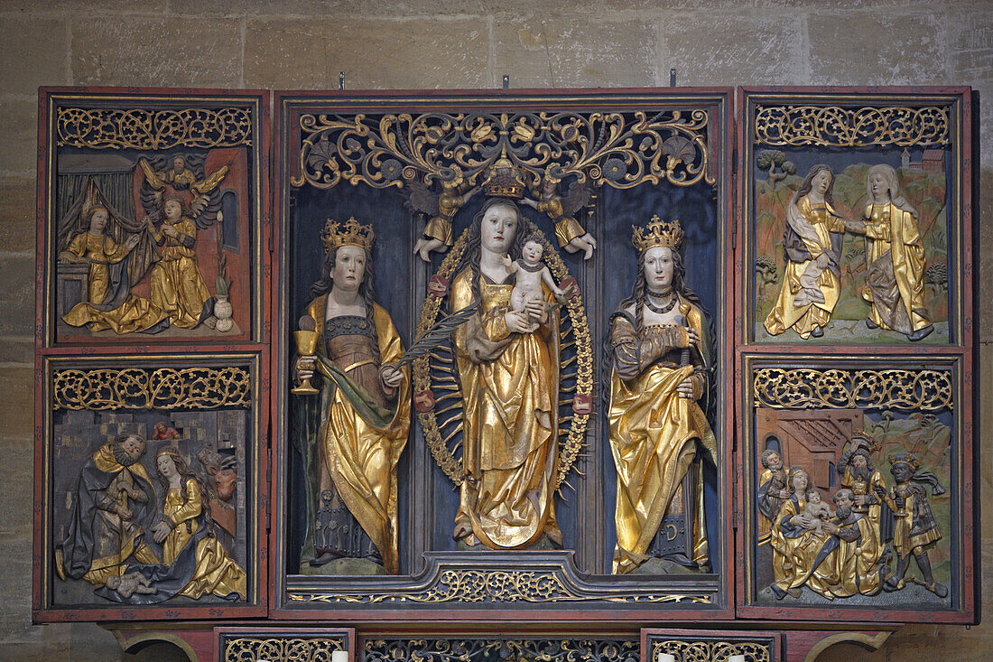 Altar im Dom, Bamberg, Oberfranken, Bayern, Deutschland