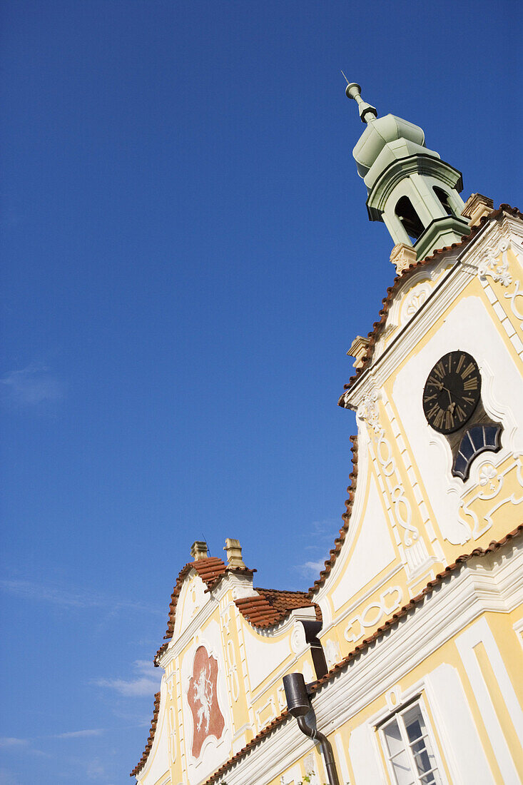 City Hall in Kaspersky Hory, South Bohemia, Sumava, Czech republic