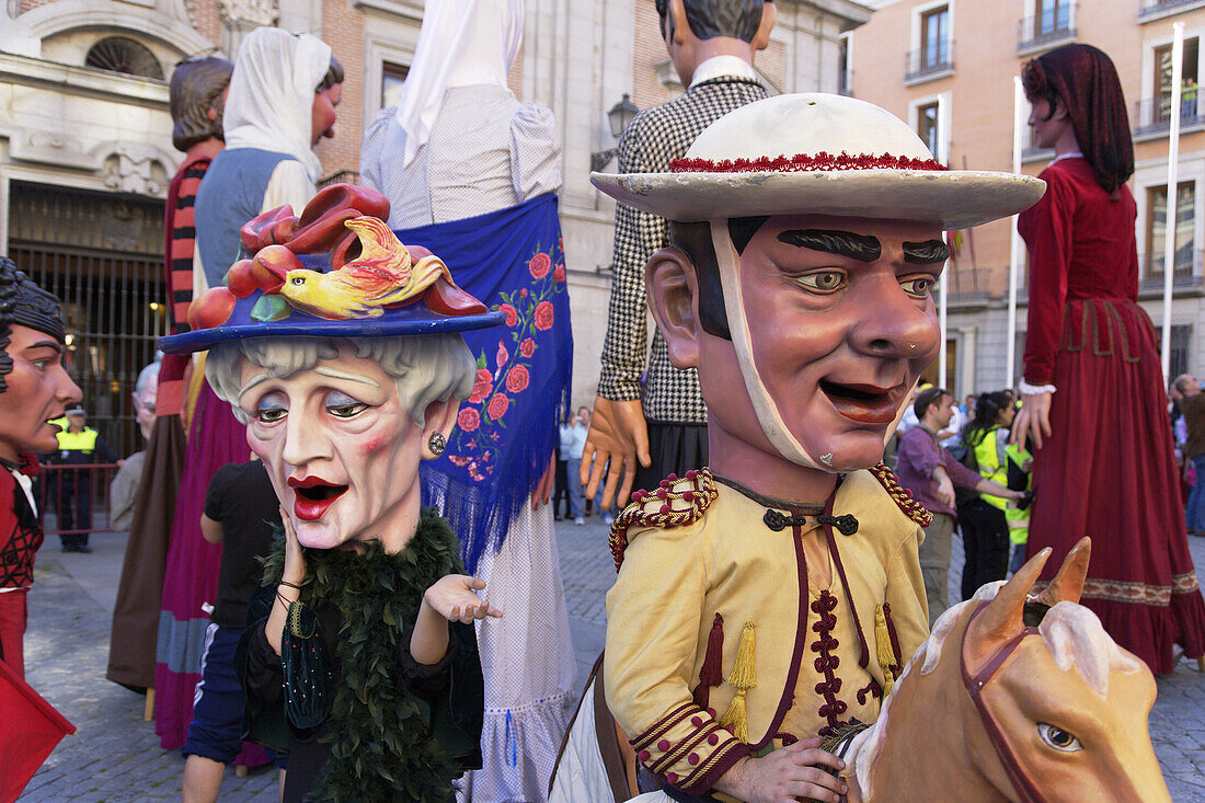 Umzug beim Stadtfest, Fiestas de San Isidro Labrador, Madrid, Spanien