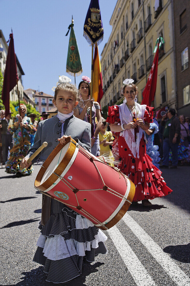 Andalusisches Straßenfest, Madrid, Spanien