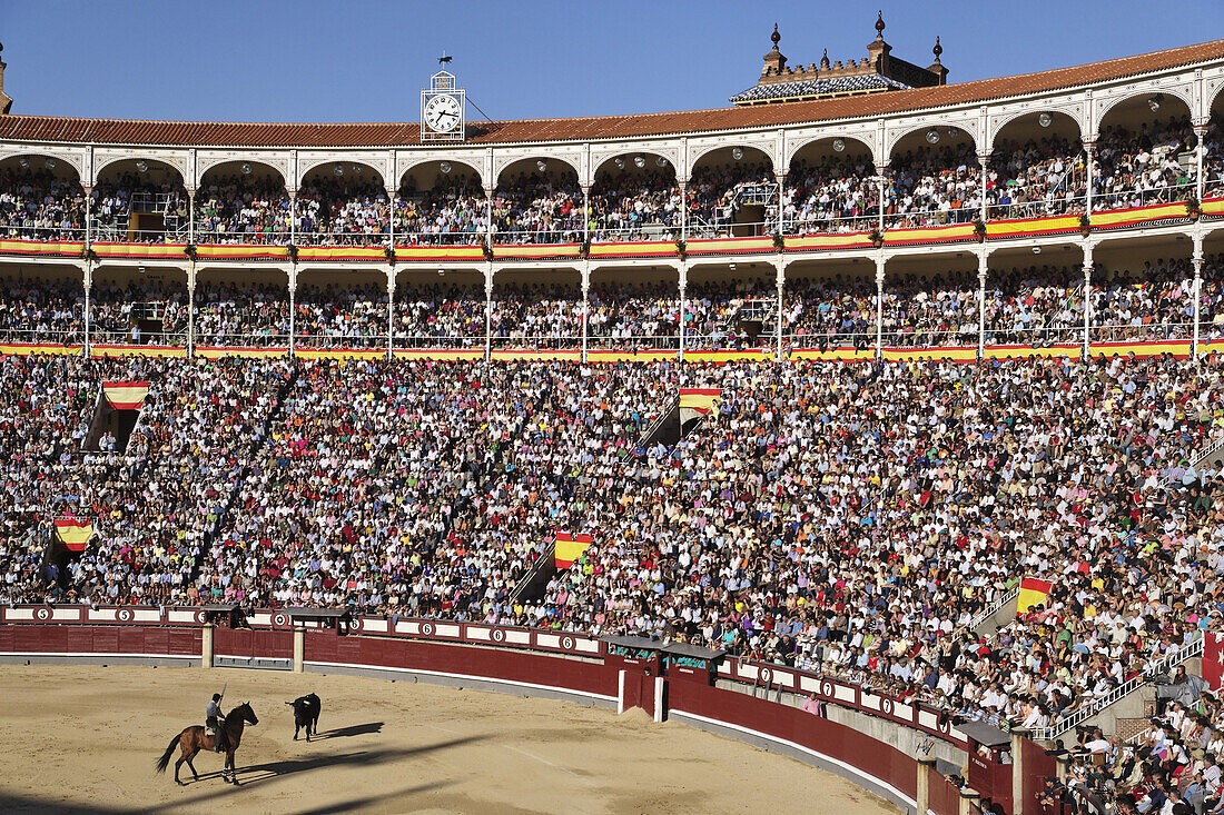 Stierkampf in der Las Ventas Arena, Madrid, Spanien