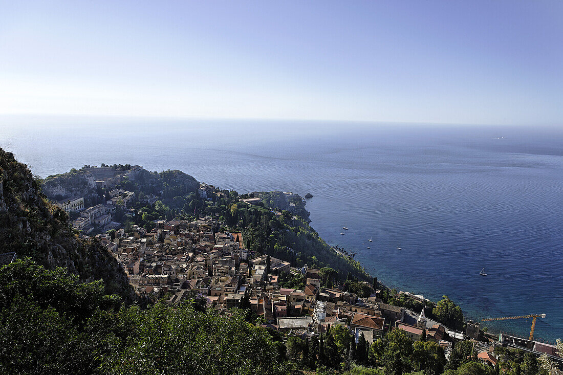 Blick über Taormina, Sizilien, Italien