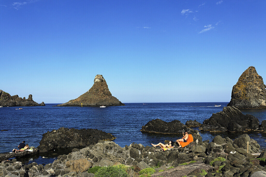 Cyclopean Isles, Aci Trezza, Aci Castello, Sicily, Italy