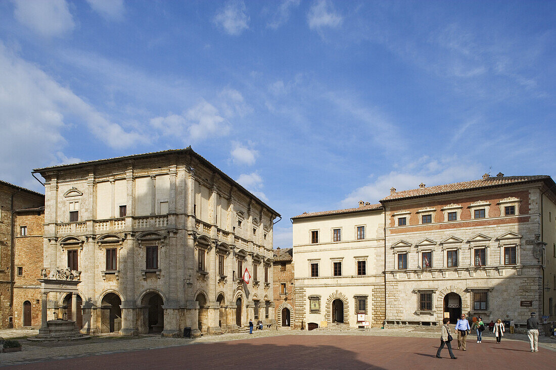 Piazza Grande, Montepulciano, Toskana, Italien
