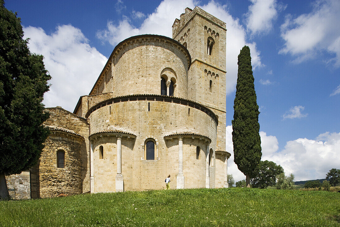 Kloster Sant' Antimo, Castelnuovo dell' Abate, bei Montalcino,  Toskana, Italien