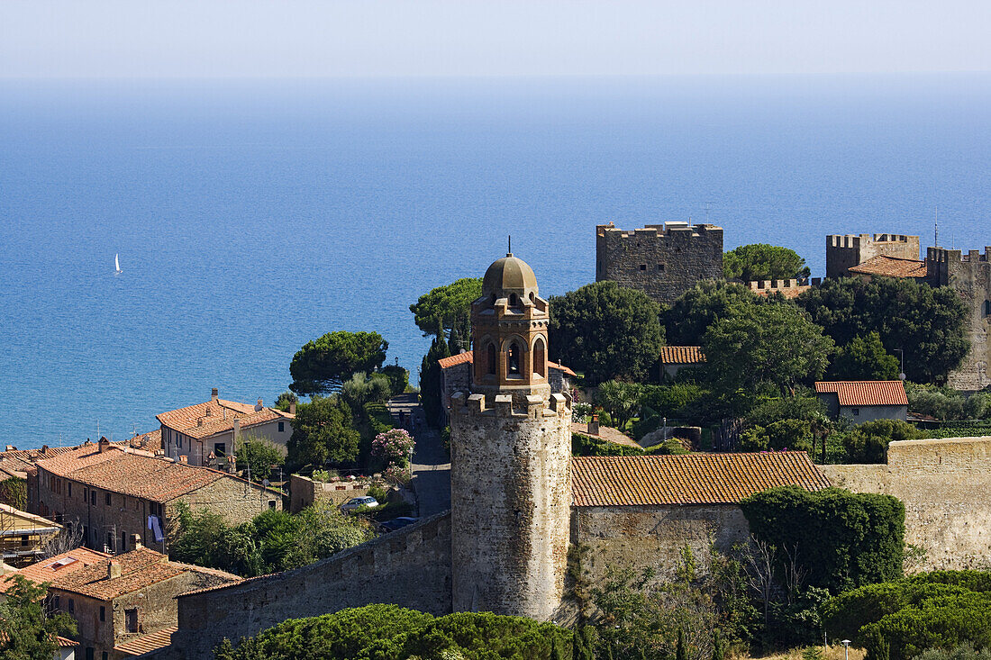 Old town and castle of Castiglione della Pescaia, Tuscany, Italy