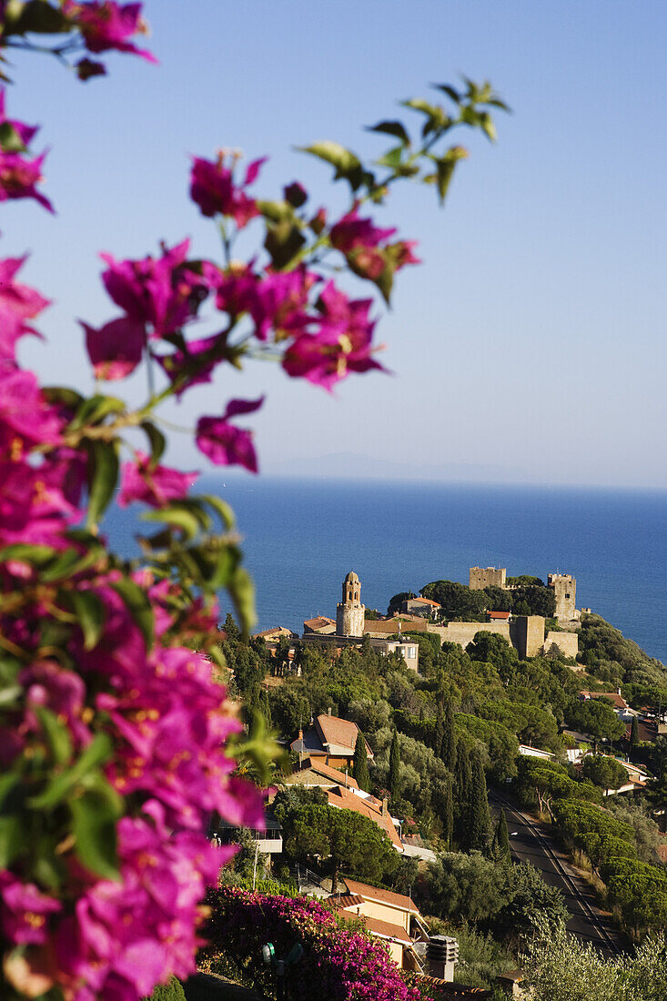 Altstadt und Burg von Castiglione della Pescaia, Toskana, Italien