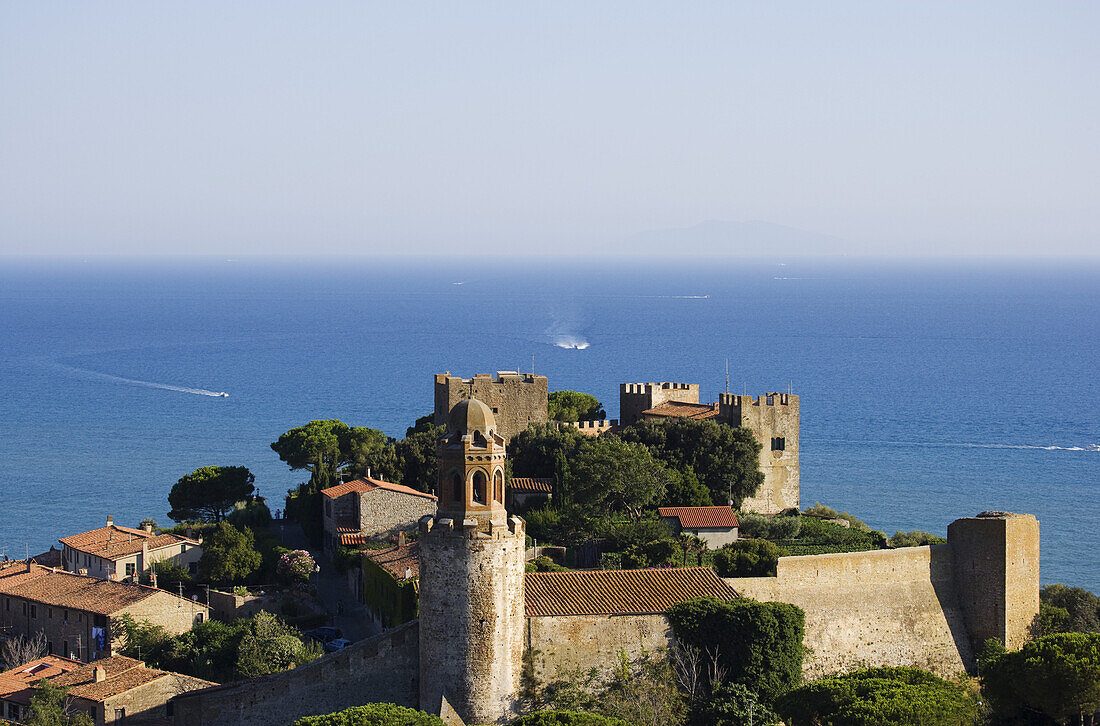 Old town and castle of Castiglione della Pescaia, Tuscany, Italy