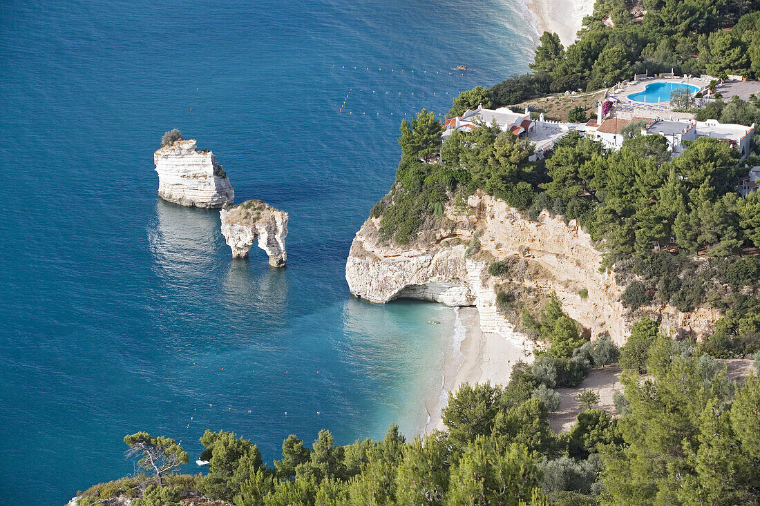 Strandresort in der Baia delle Zagare, Gargano, Apulien, Italien