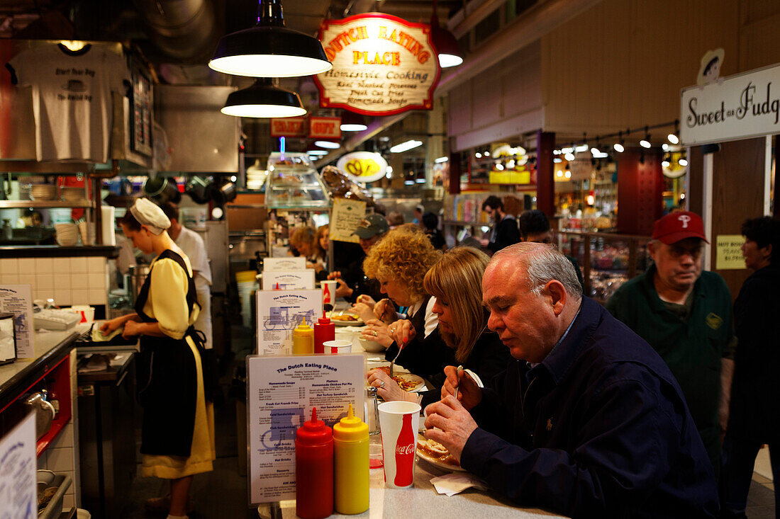 The dutch eating place im Reading Terminal Market, Philadelphia, Pennsylvania, USA