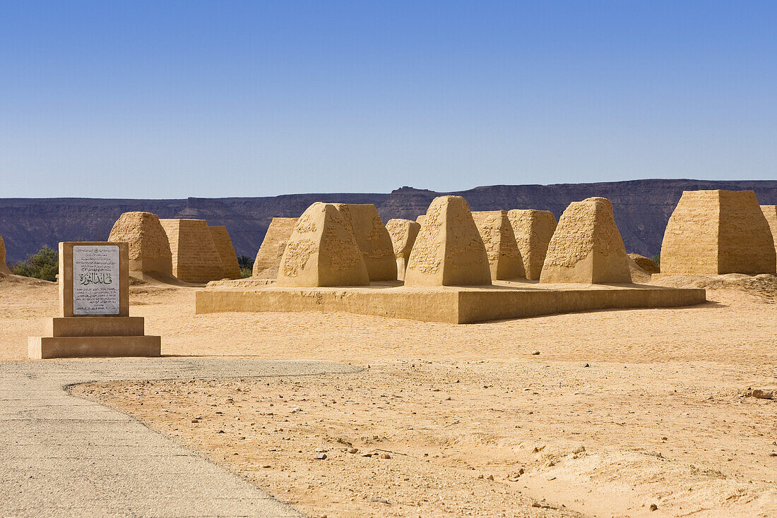 Königsgräber der Garamanten bei Germa, Libyen, Sahara, Nordafrika