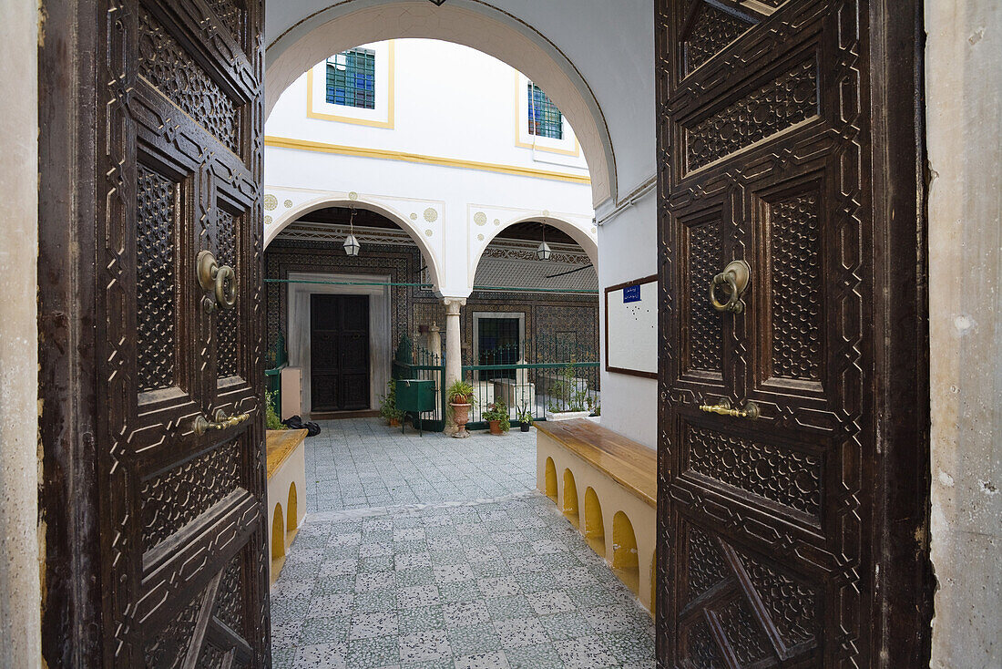 Innenhof in der Medina, Altstadt, Tripolis, Libyen, Nordafrika