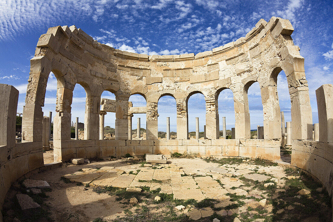 Punischer Markt, Leptis Magna, Libyen, Afrika