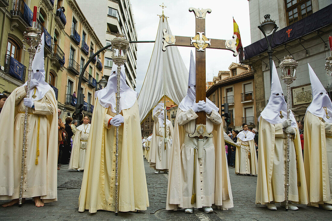 Holy Week procession, Valladolid. Castilla-Leon, Spain