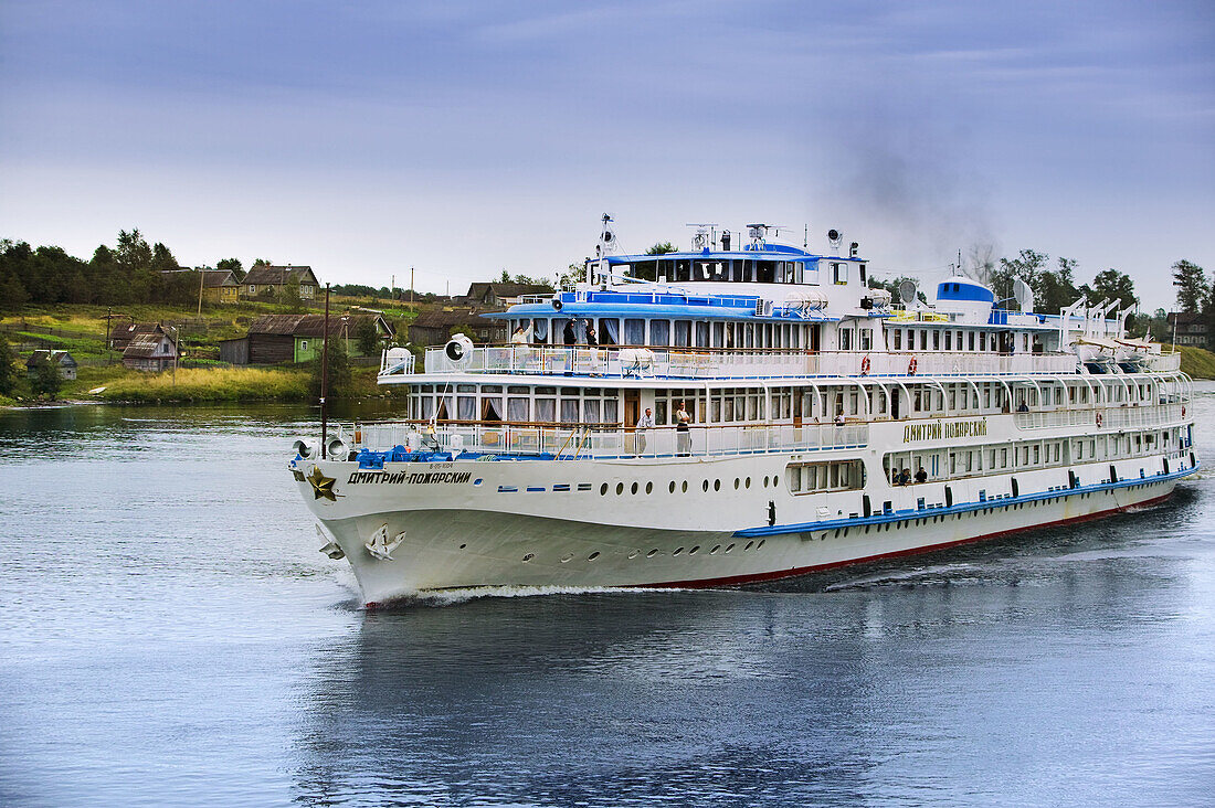 Cruise ship on Lake Onega, Russia