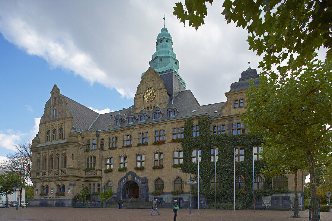 Rathaus von Recklinghausen, Ruhrgebiet, Nordrhein-Westfalen, Deutschland, Europa