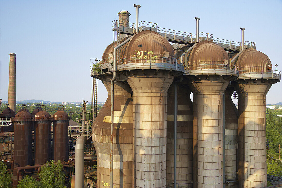 North Duisburg Landscape Park, Former Meiderich Ironworks, Closed down in 1985, Industrial Heritage Trail, Ruhrgebiet, North Rhine-Westphalia, Germany, Europe