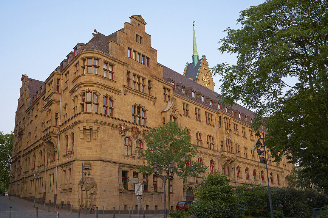 Town hall  at Duisburg, Architect: Friedrich Ratzel (1897 - 1902), Ruhrgebiet, North Rhine-Westphalia, Germany, Europe
