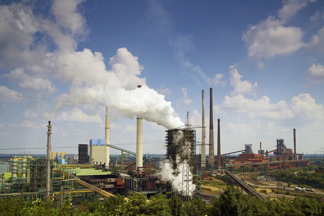 Steelwork, Duisburg, North Rhine-Westphalia, Germany