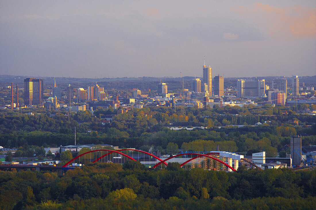 Skyline von Essen, Nordrhein-Westfalen, Deutschland