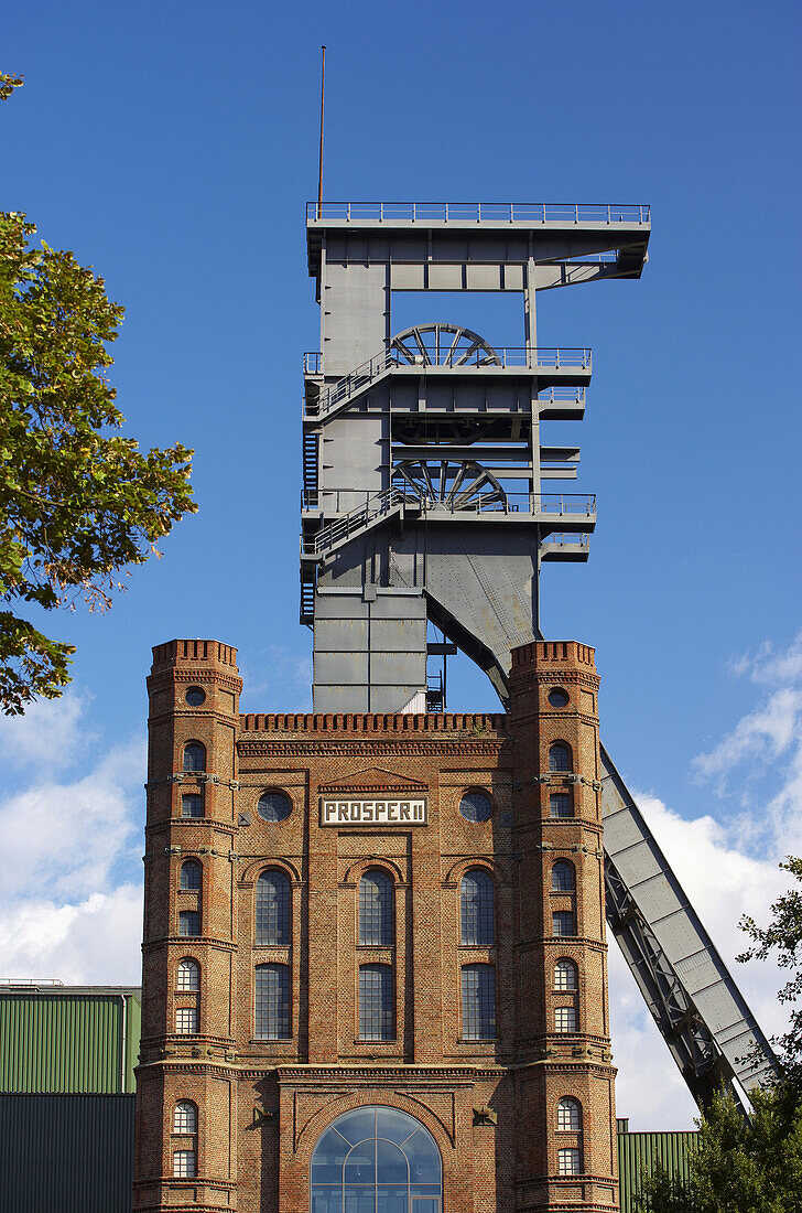 Malakow tower, mine Prosper II, Bottrop, North Rhine-Westphalia, Germany