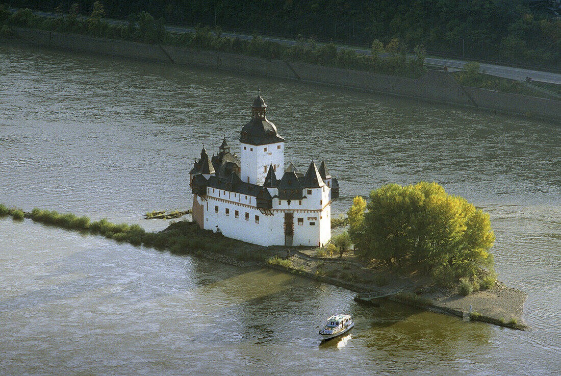 Burg Pfalzgrafenstein, bei Kaub, Rhein, Rheinland-Pfalz, Deutschland