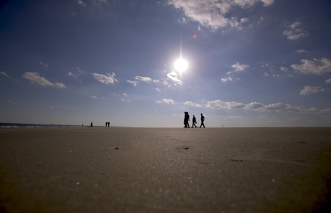 Beach on Tybee Island, Savannah, Georgia, USA